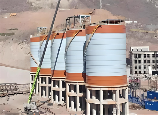 莱山高架钢板仓